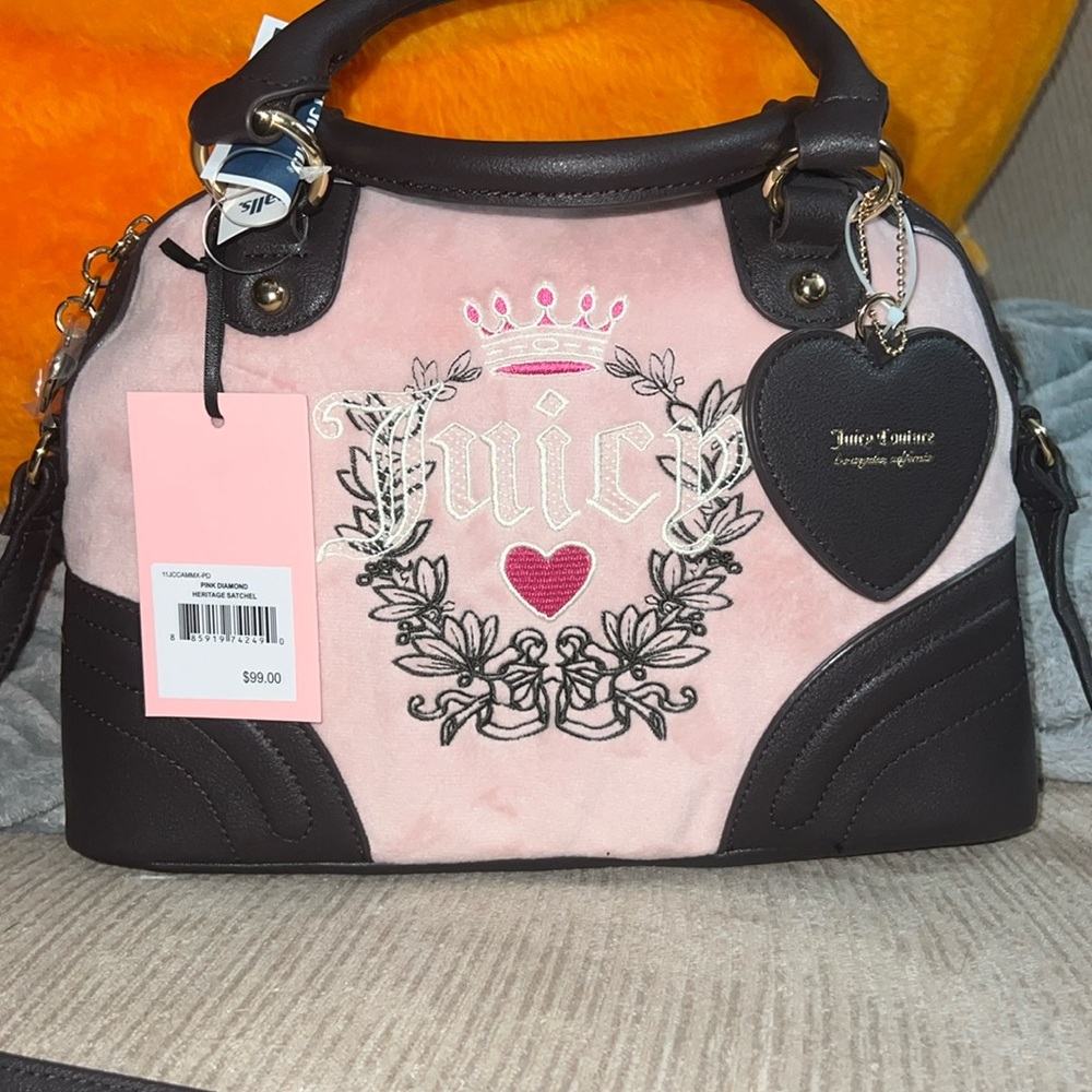 Pink and Brown Juicy Couture Bag